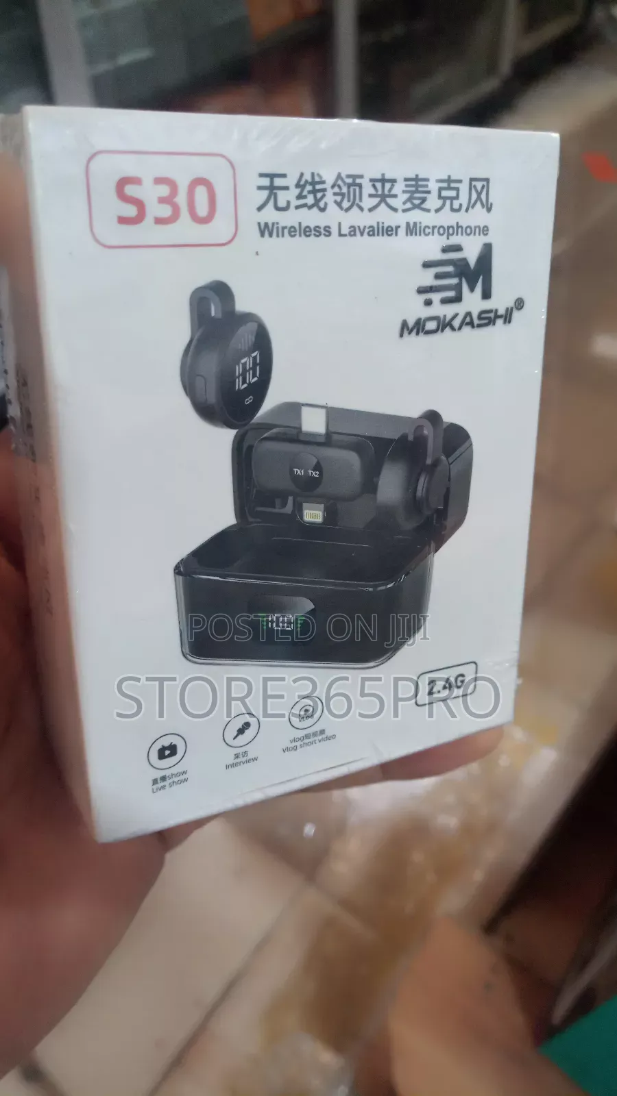 Double Wireless Microphone Noise Cancellation Clip-on Mic For Phones