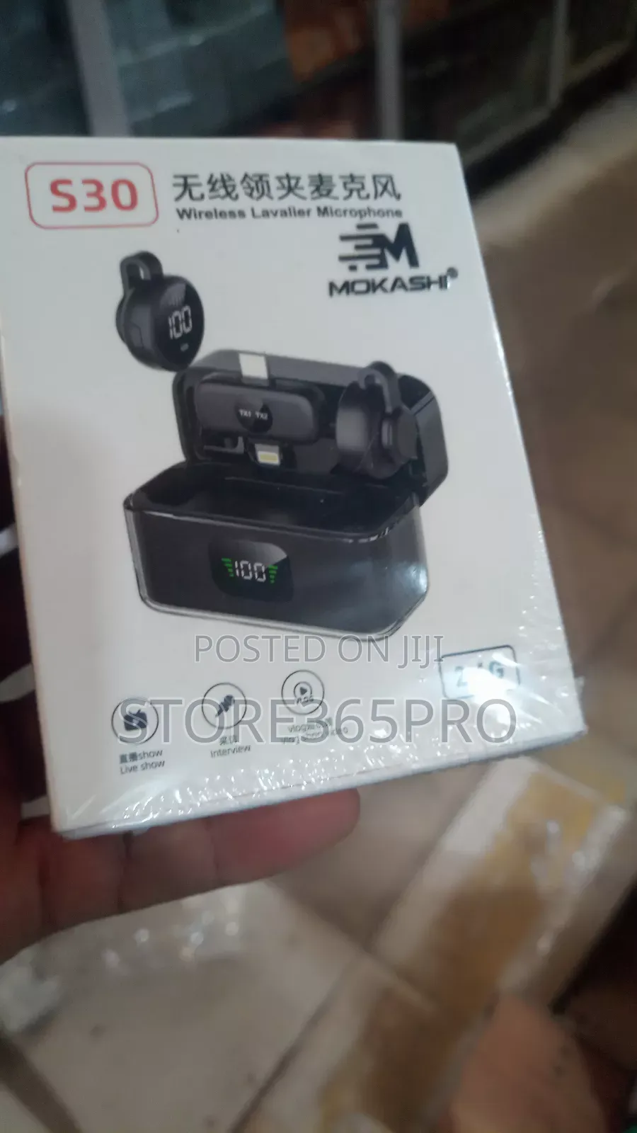 Double Wireless Microphone Noise Cancellation Clip-on Mic For Phones