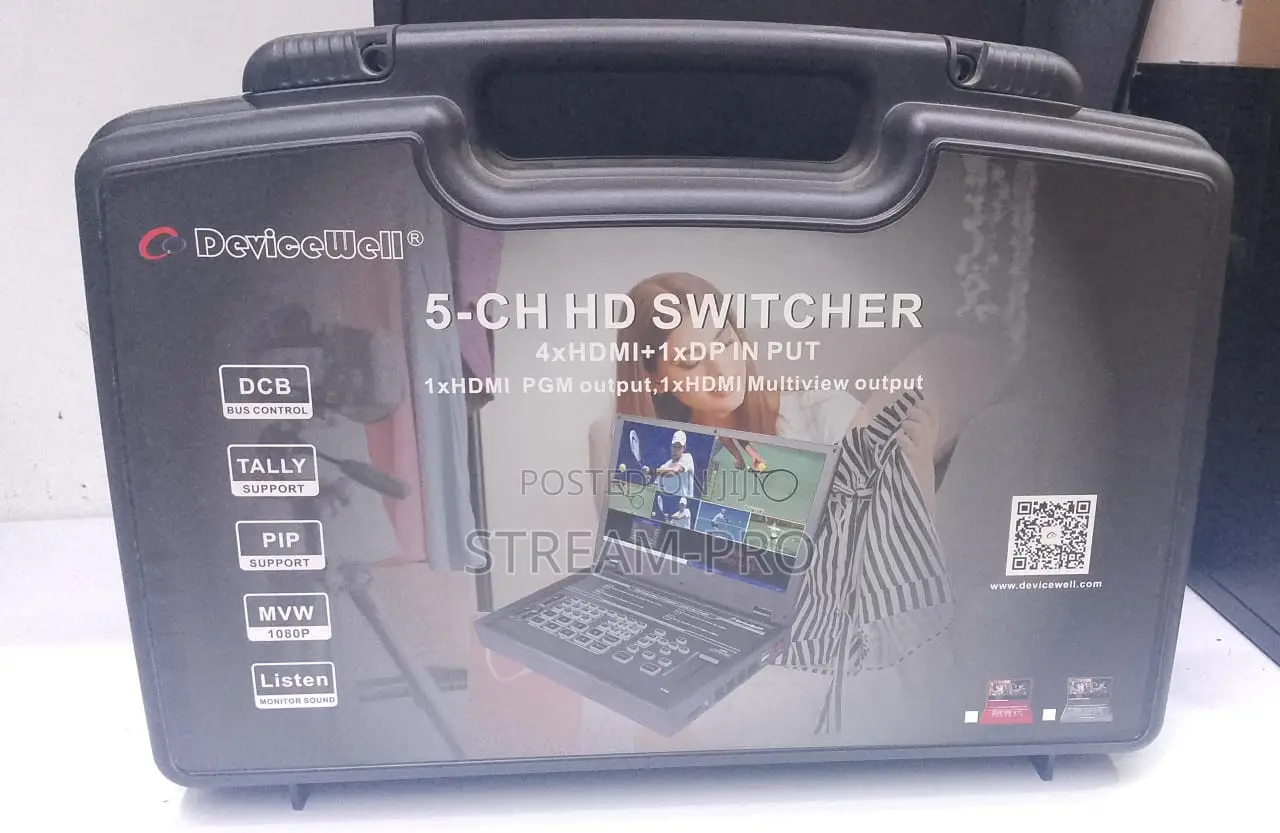Devicewell Hds9125 Hdmi*4 +Dp *1 In; 1 Hdmi Pgm 1 Mv Out