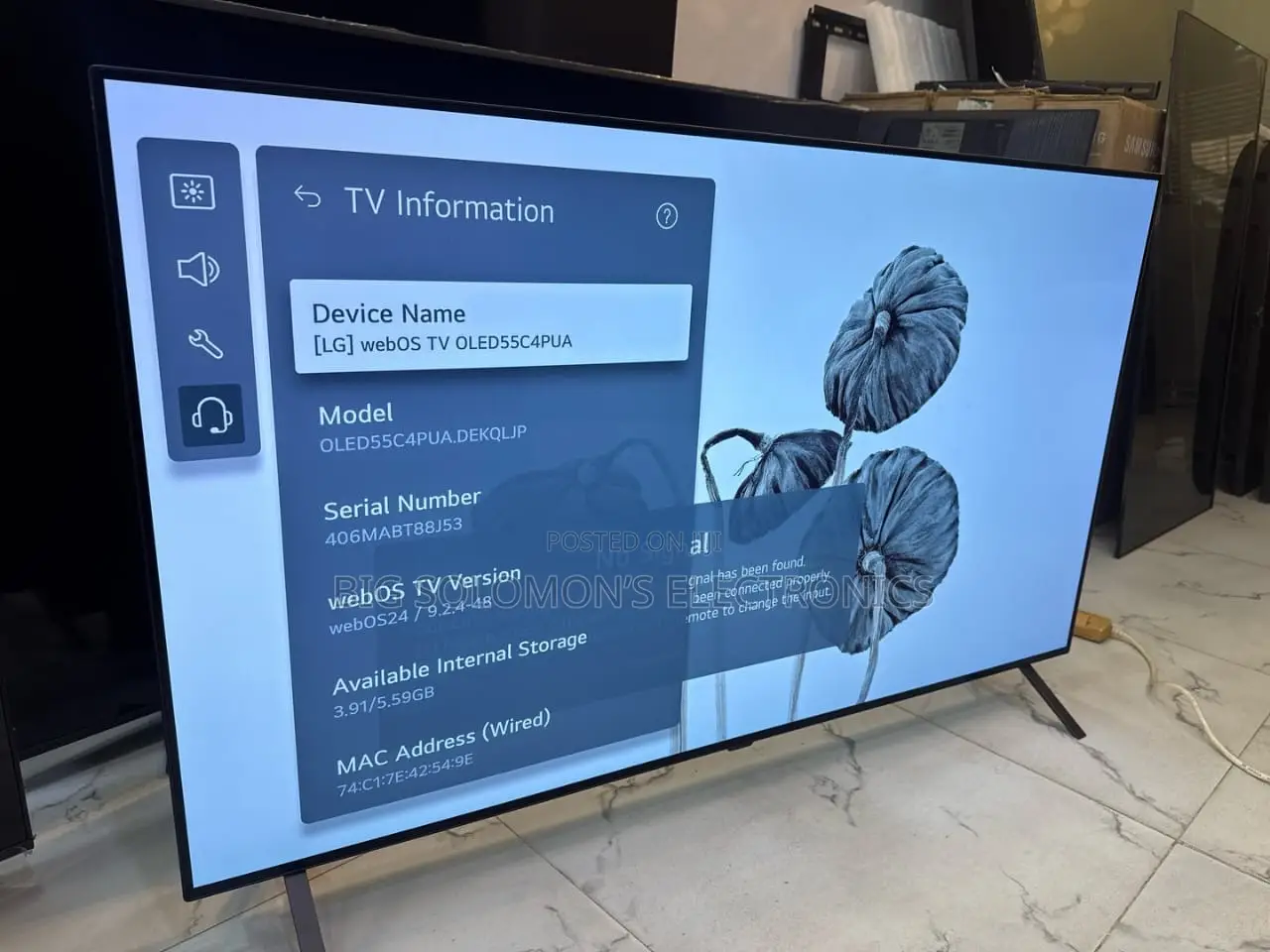Lg 55" Oled C4 Webos Aithing Smart Tv