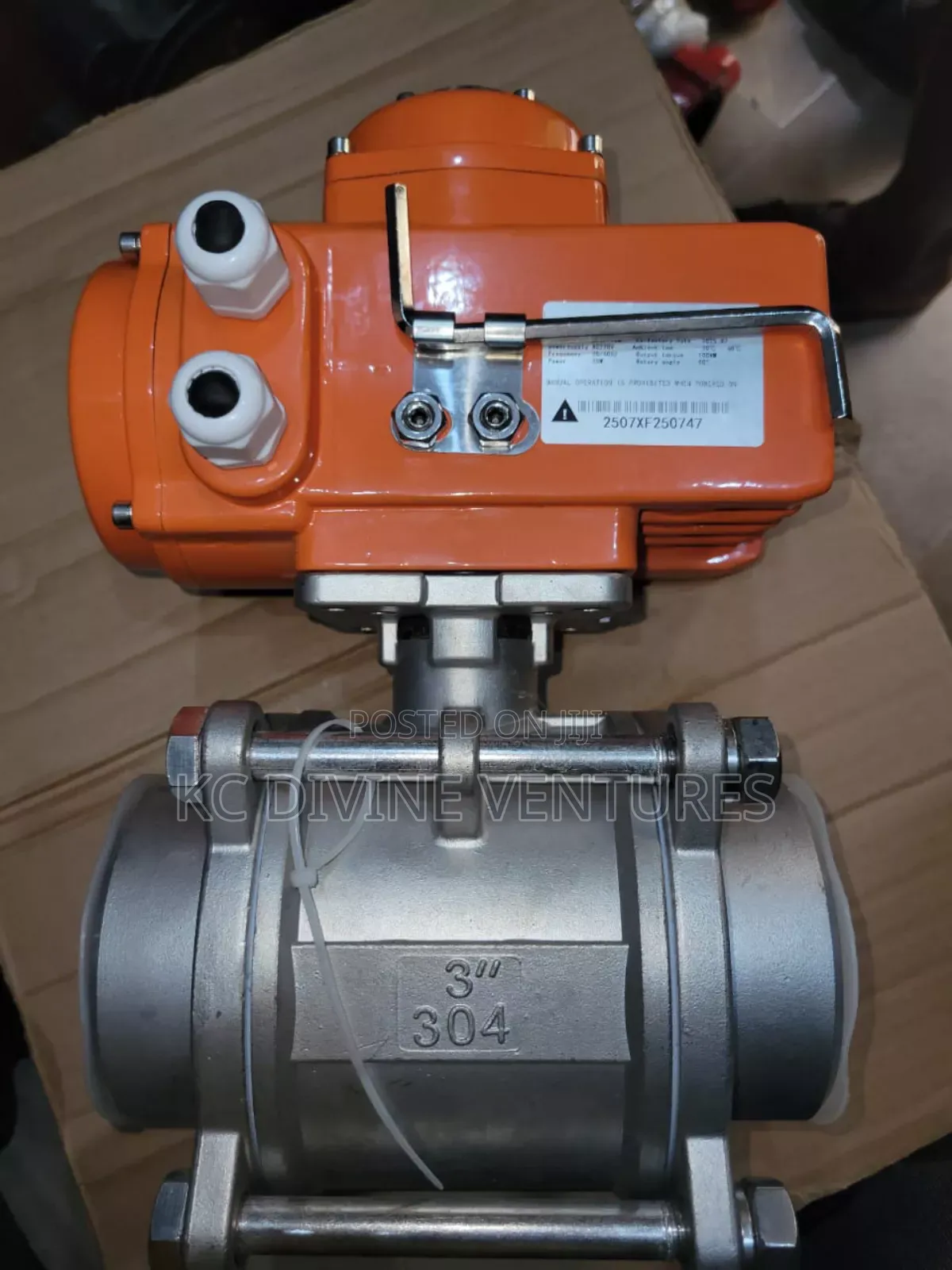 Pneumatic Motorize Ball Valve 3"