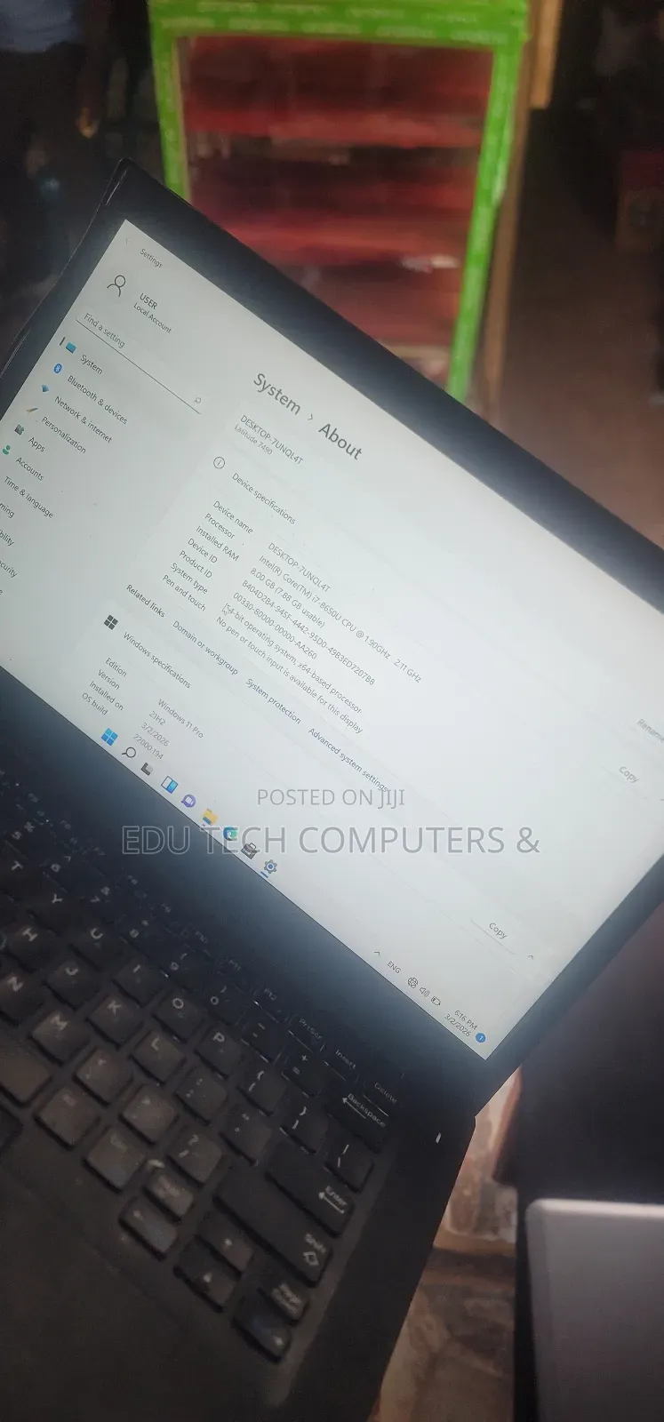 Laptop Dell Latitude 7490 8GB Intel Core i7 SSD 256GB