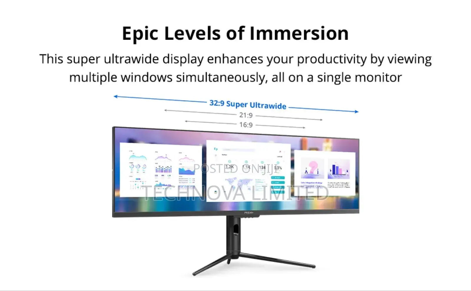 Prism+ Pg438 | 43" 120hz Ultrawide | Ips Gaming Monitor