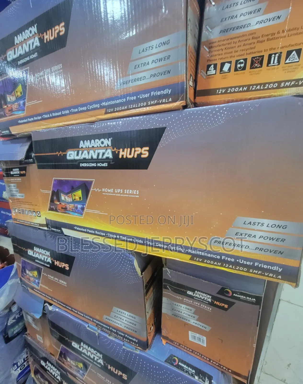 Amaron Quanta 200ah 12v Gel Solar Inverter Batteries in Stock.
