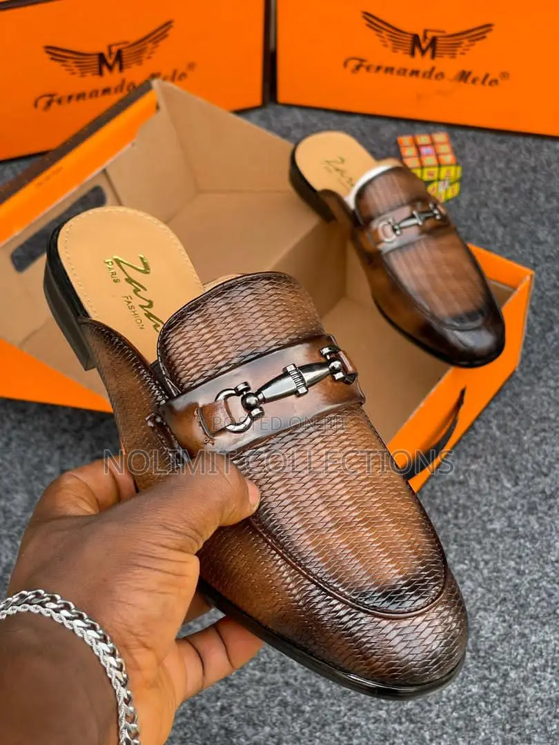 Fernando Melo Leather Half Shoes