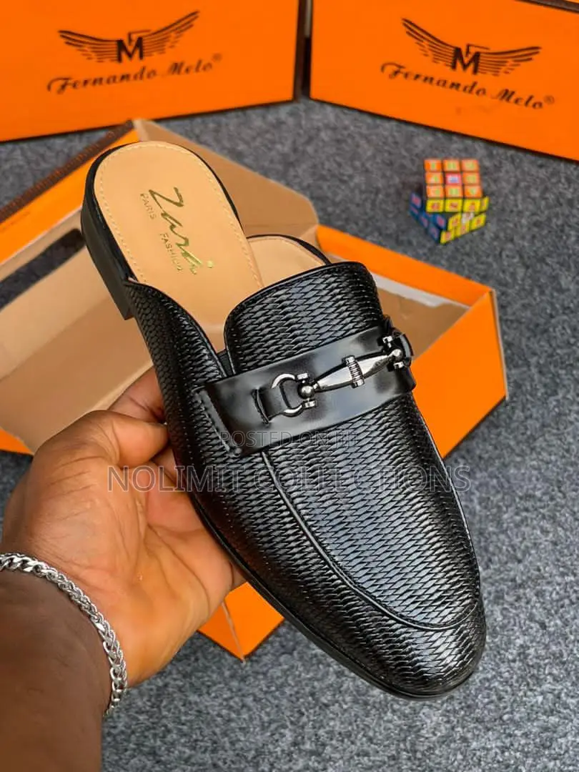 Fernando Melo Leather Half Shoes