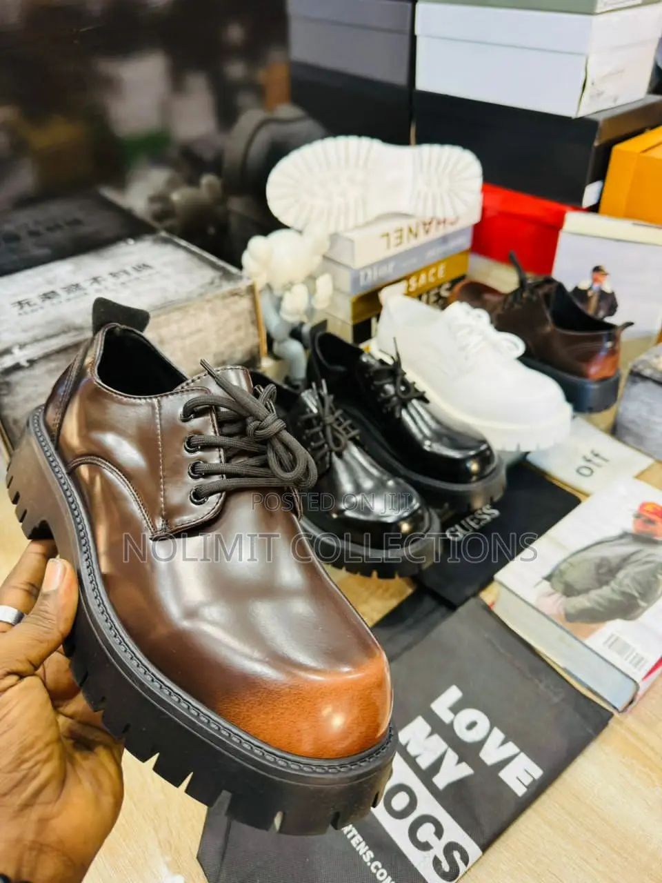 Street Thick Soled Casual Leather Shoes