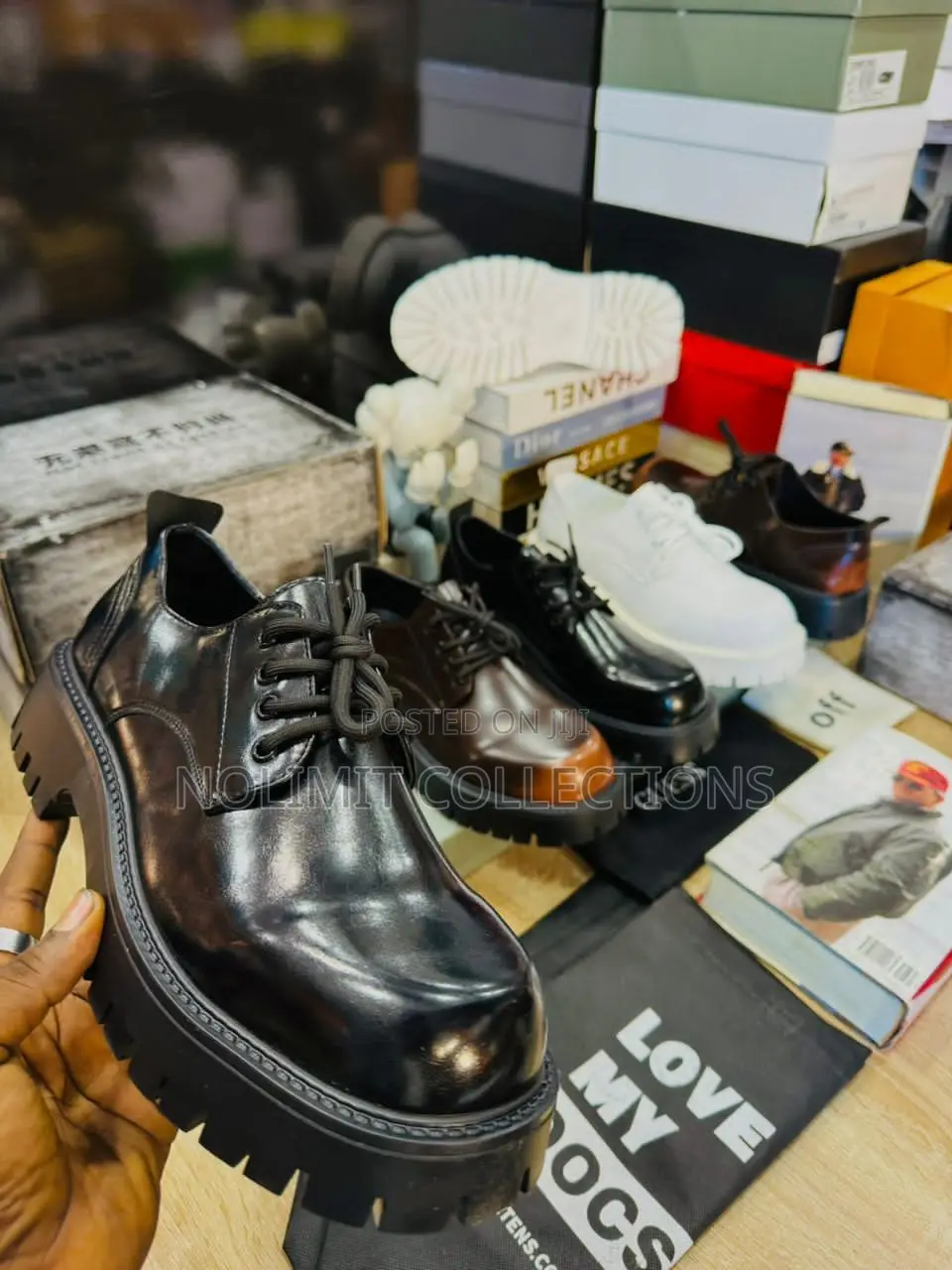 Street Thick Soled Casual Leather Shoes