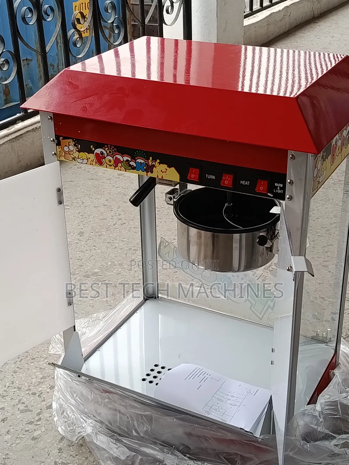 Pop Corn Machine With Non Stick Pot