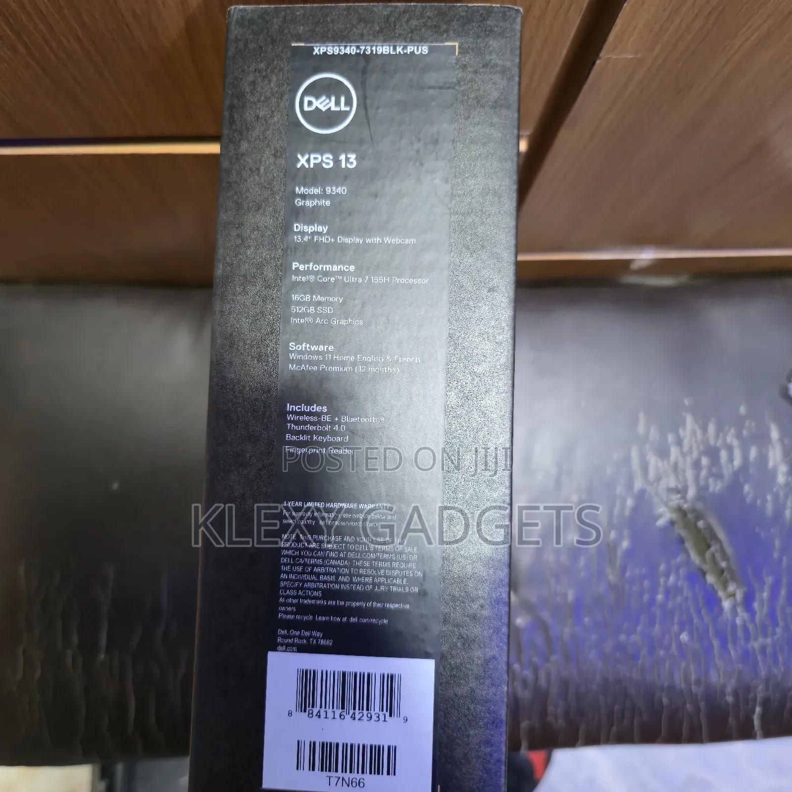New Laptop Dell XPS 13 9340 16GB Intel Core Ultra 7 SSD 512GB