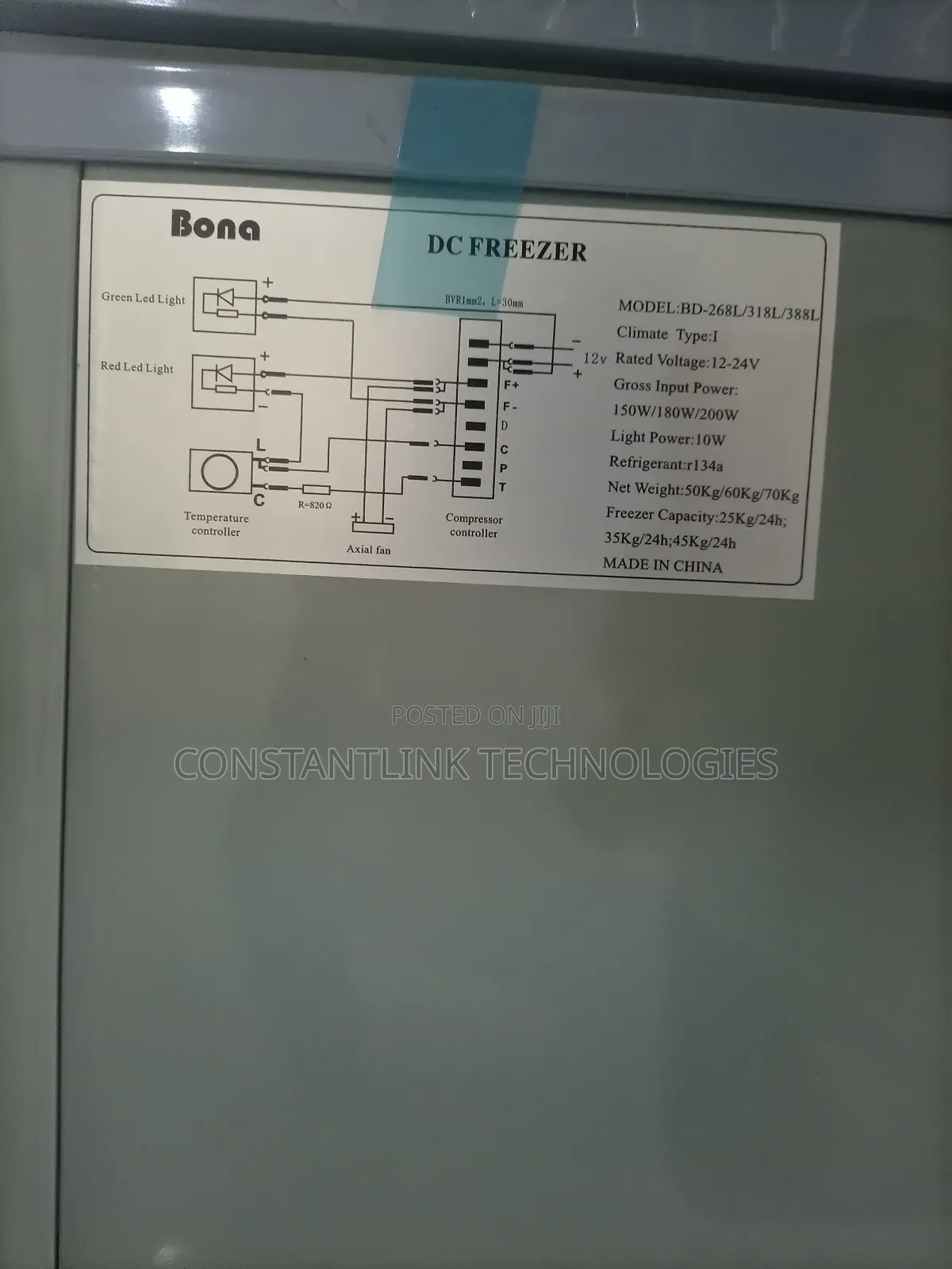 Bona Bcd-318l Ac/Dc Solar Freezer
