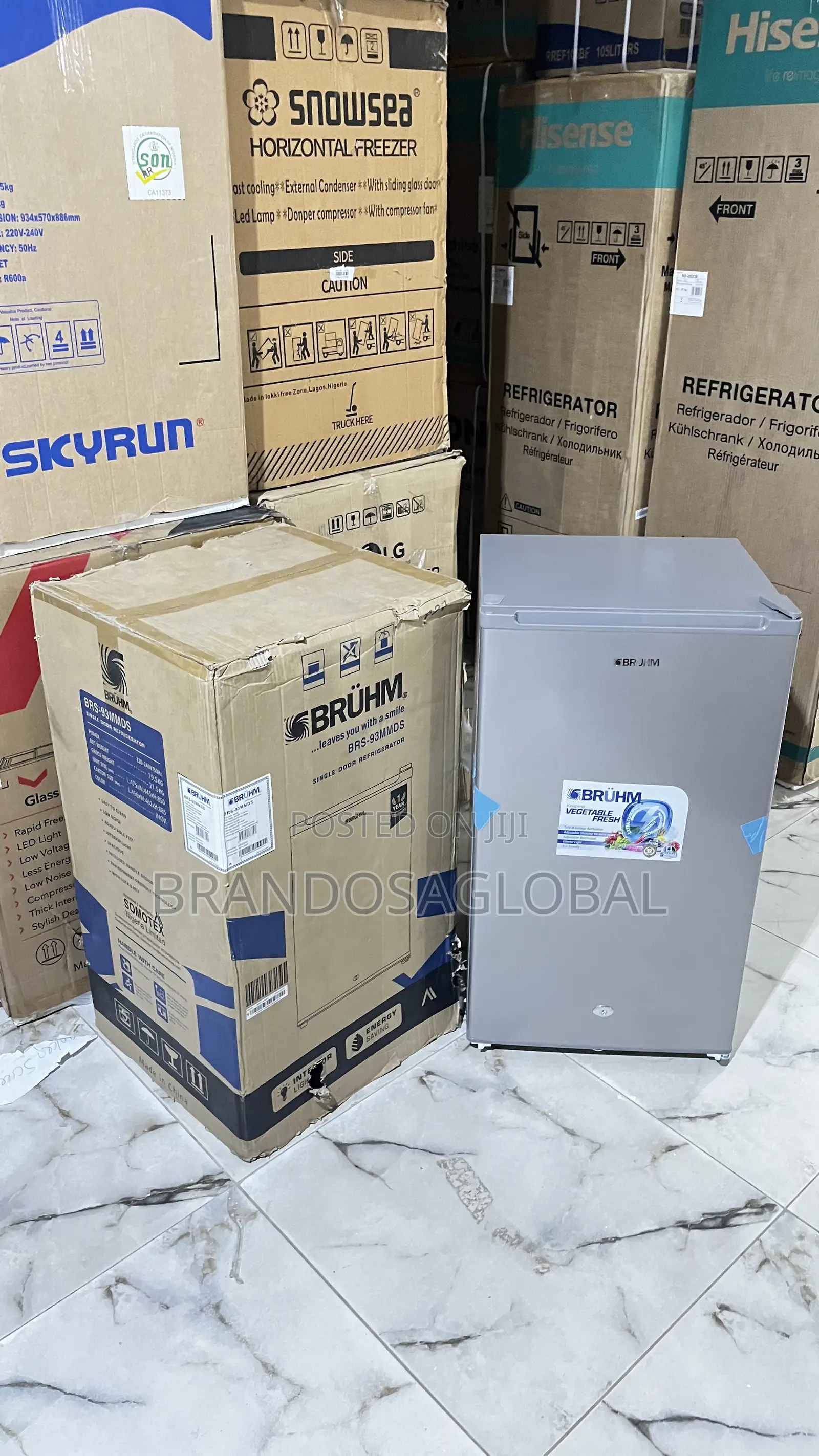 Bruhm 90l Space Saving Refrigerator Brs93mmds