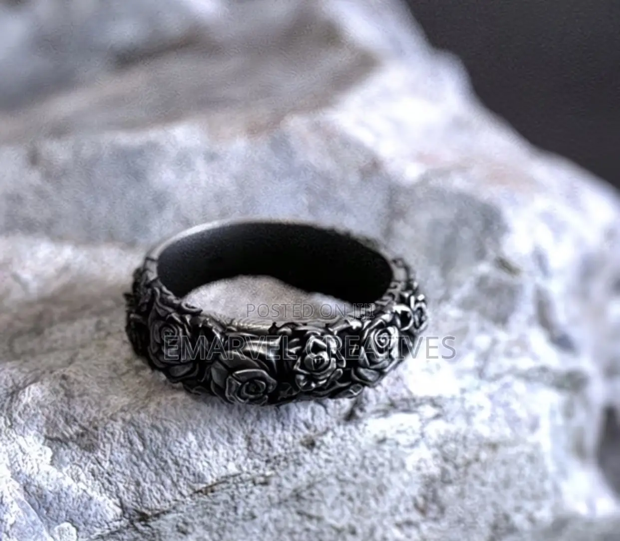 1pc Timeless and Fashionable Antique Rose Ring, Elegant Rose Design,