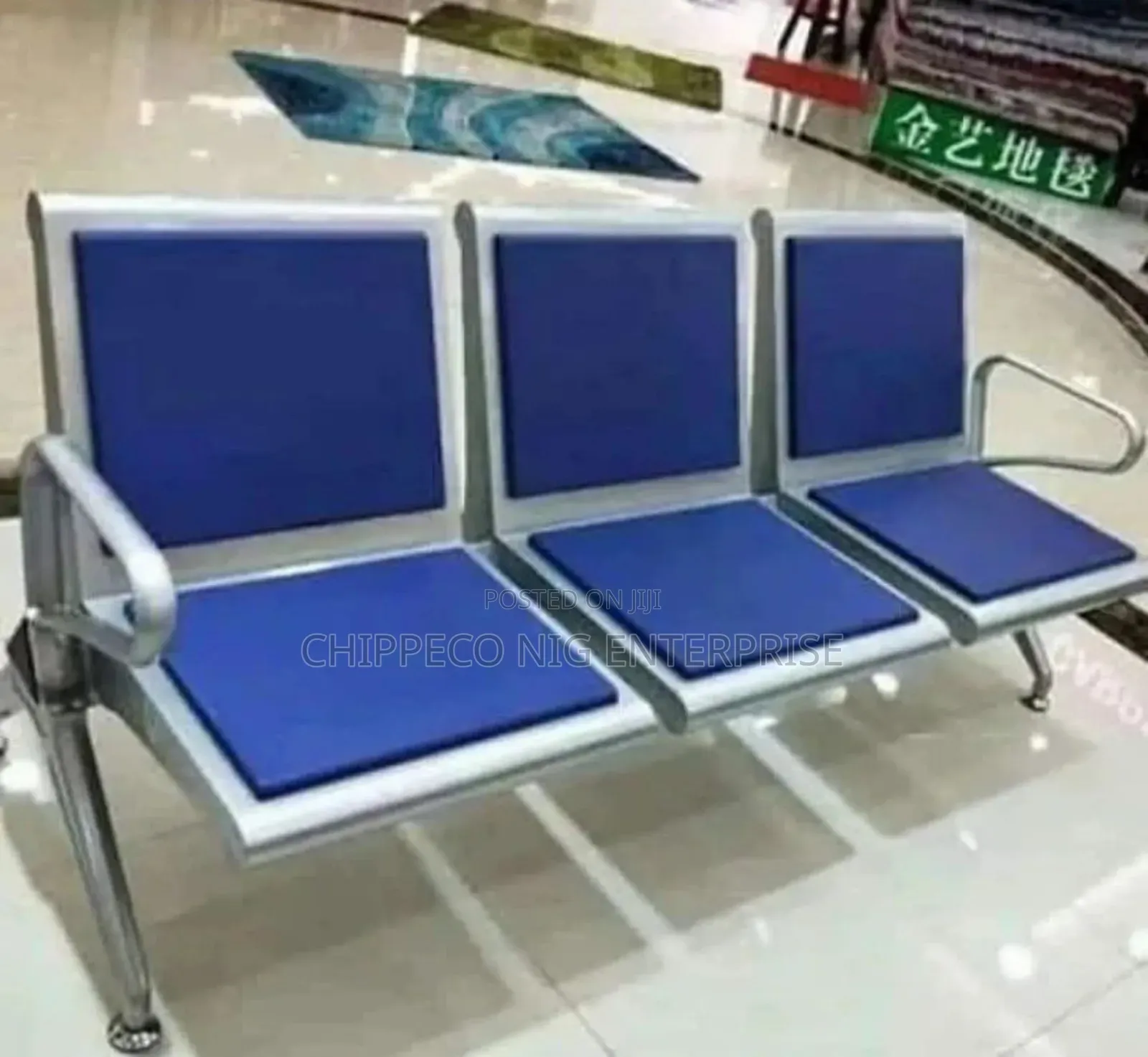 3-Seater Waiting Chair - Heavy Duty Office Reception Office