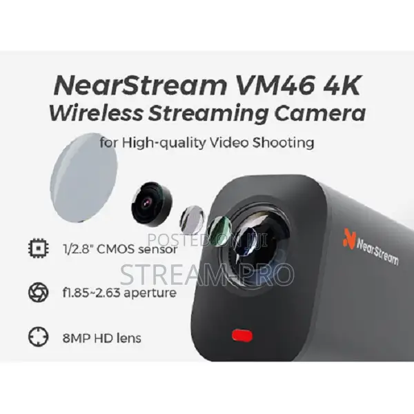 Nearstream Vm46 Usb/Wireless Streaming Camera With 60x Hybrid Zoom