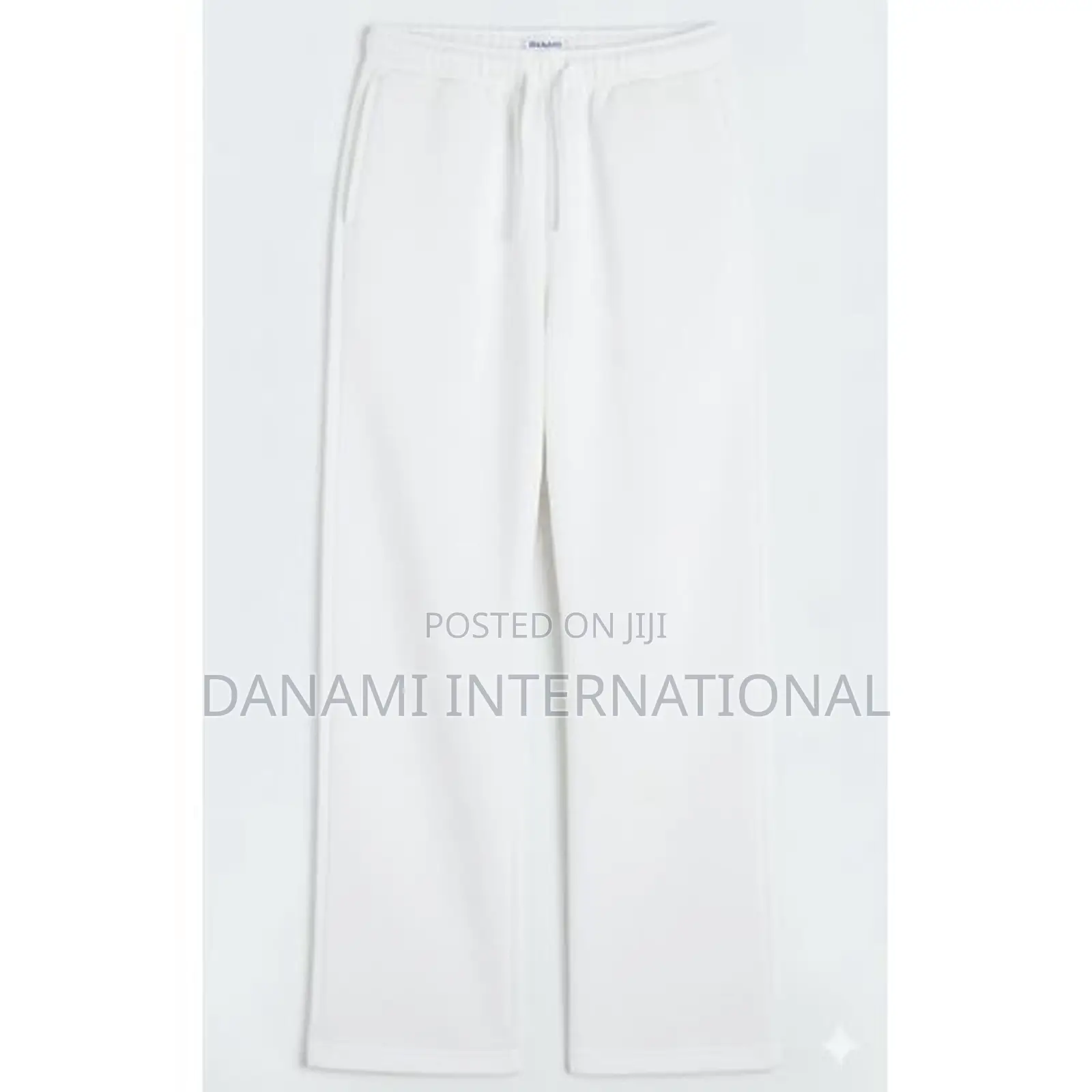 Danami Baggy Straight Cut Sweatpants/Joggers - White