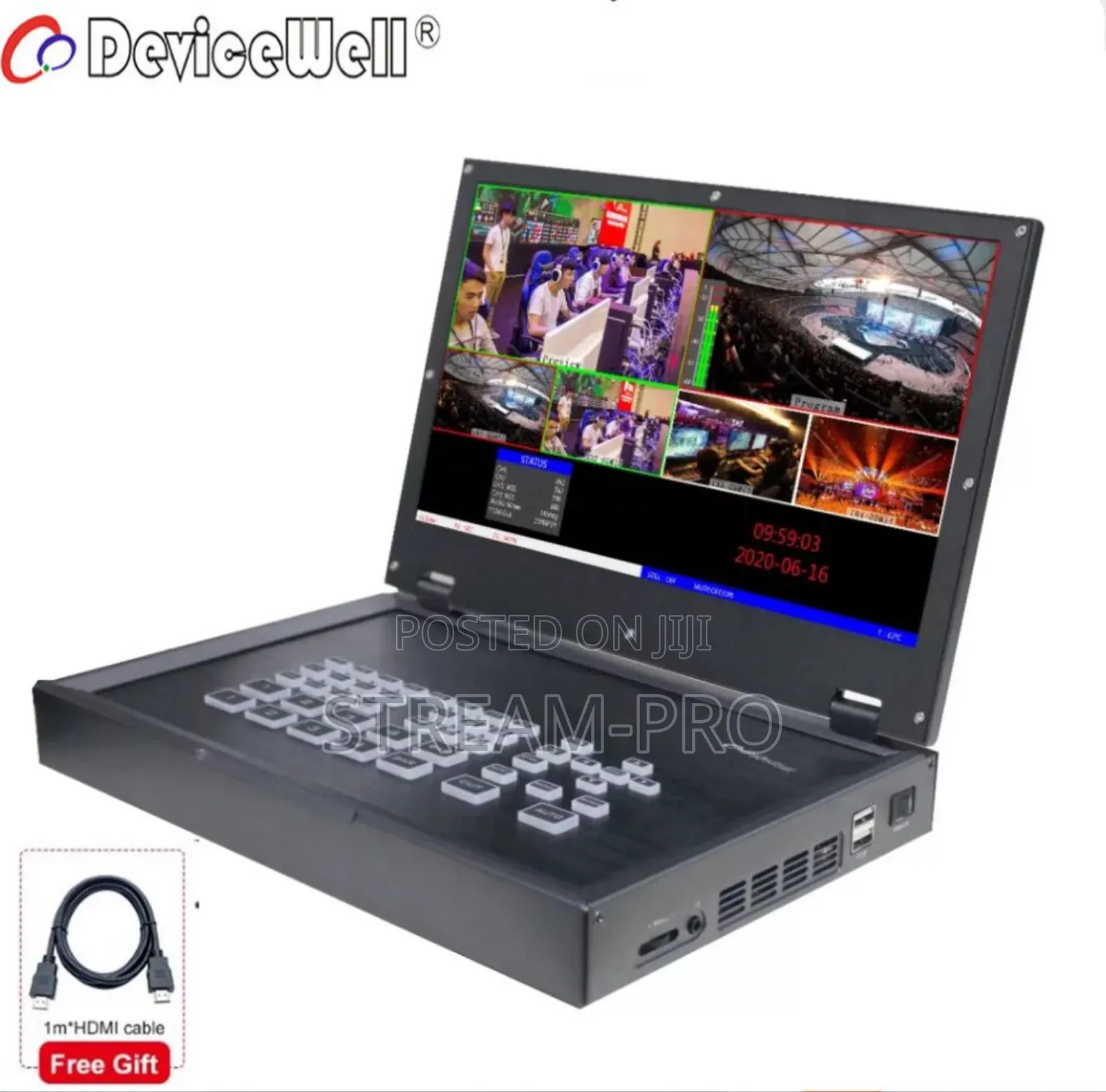 Devicewell Hds9125 Hdmi*4 +Dp *1 In; 1 Hdmi Pgm 1 Mv Out