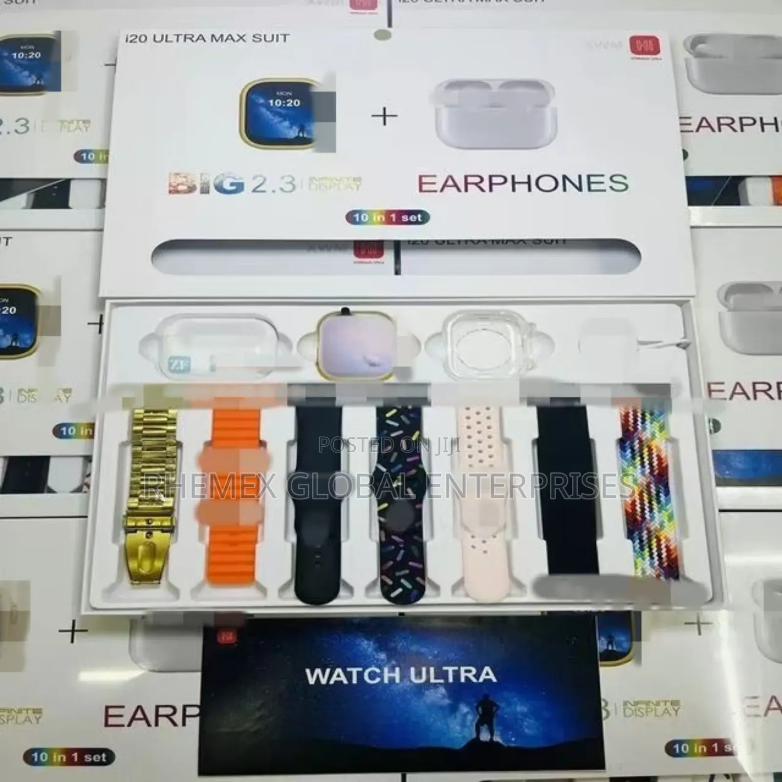 Smartwatch and Bluetooth Earpod I20 Ultra 2 Max Android Ios Compatible
