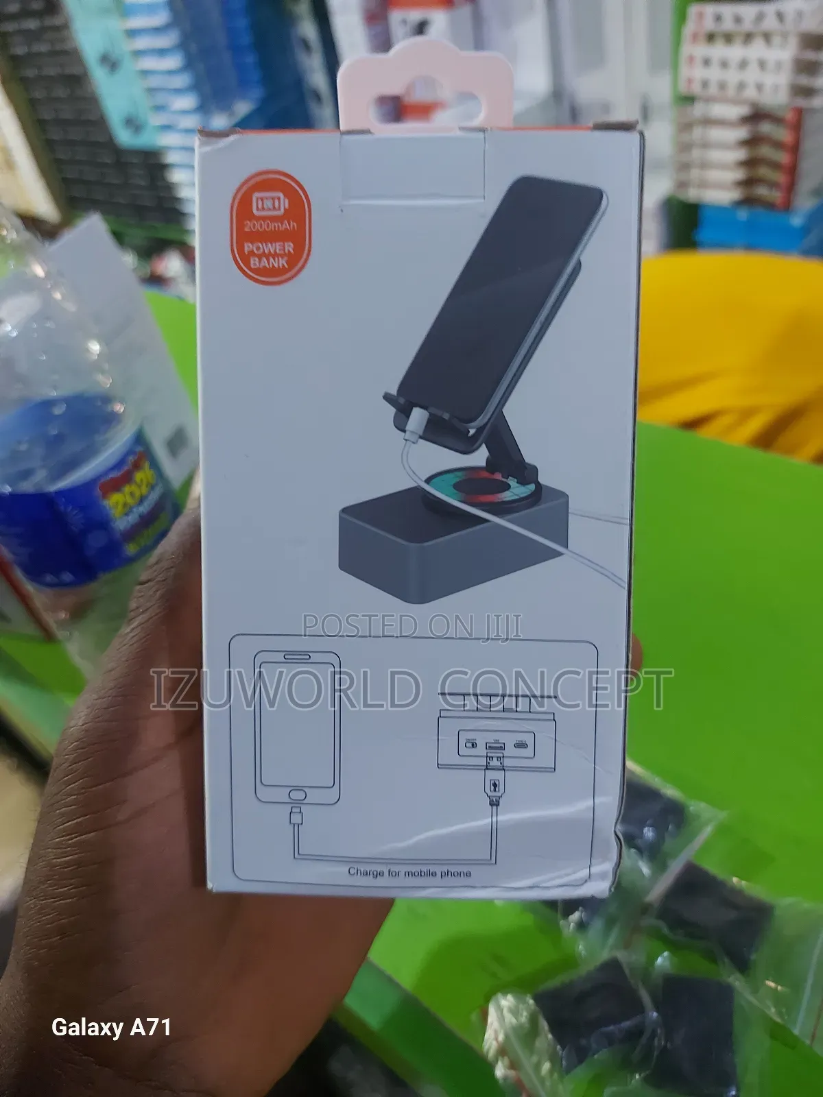 Phone Stand With Speaker  and Power Bank