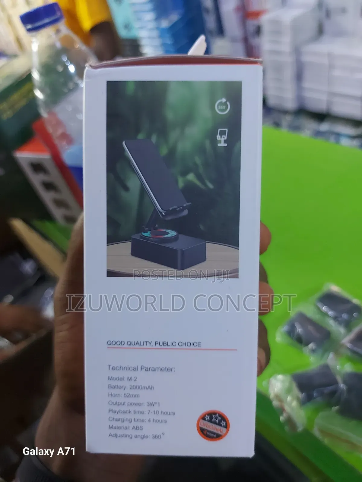 Phone Stand With Speaker  and Power Bank