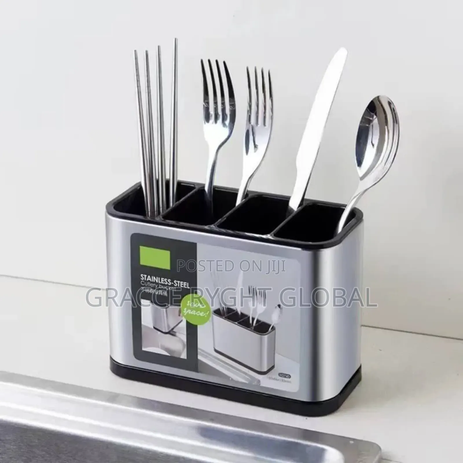 Stainless Steel Cutlery Rack