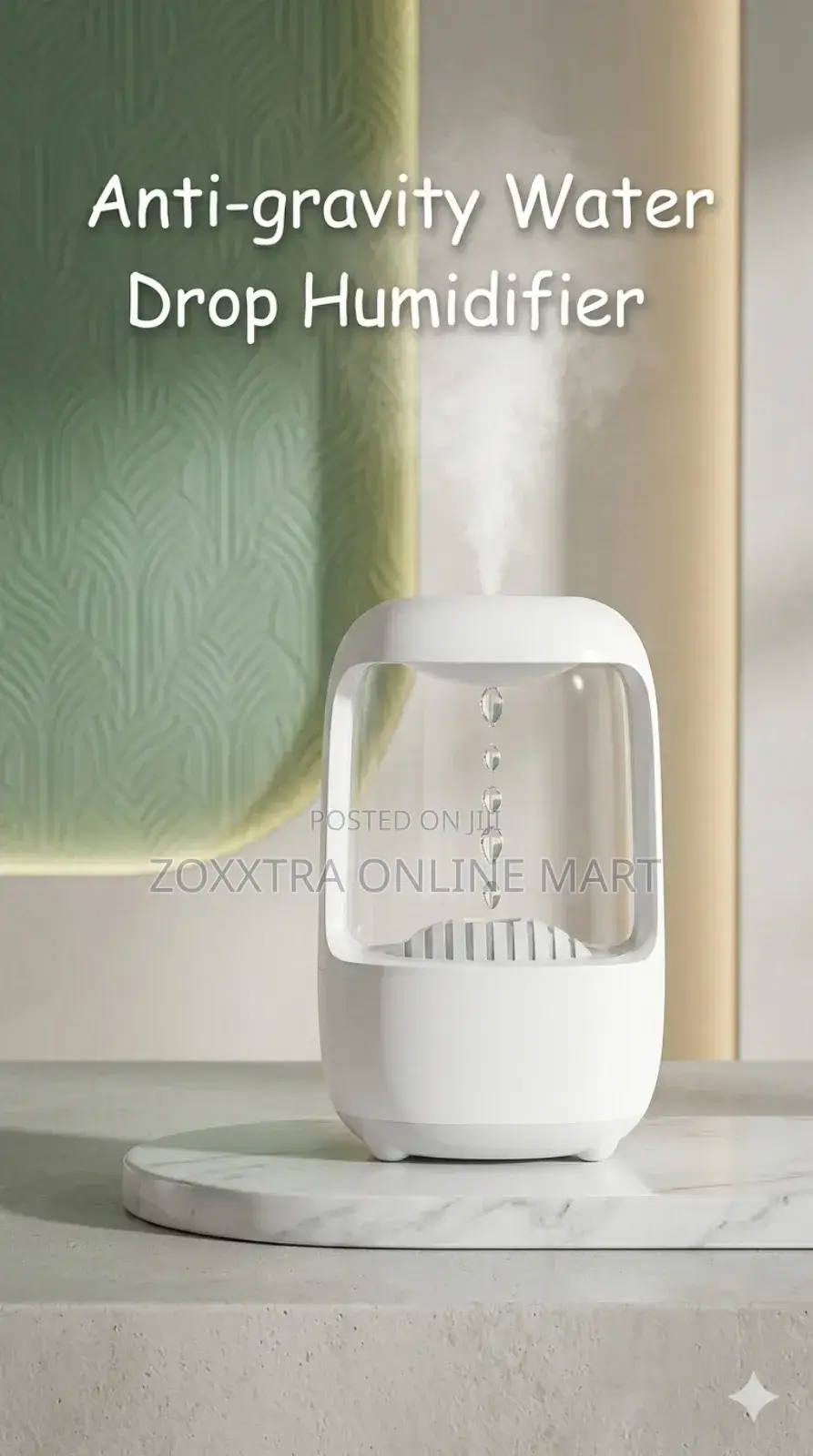 Anti-Gravity Water Drop Humidifier