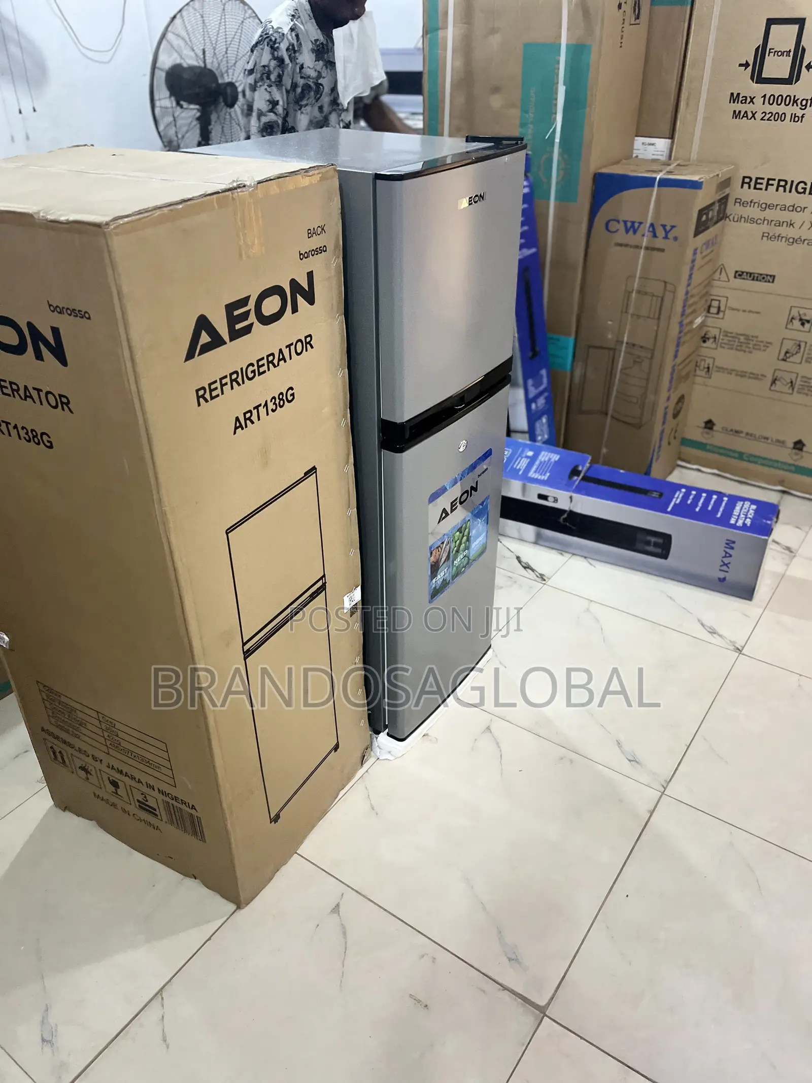 Aeon 138l Double Door Refrigerator Art-138g