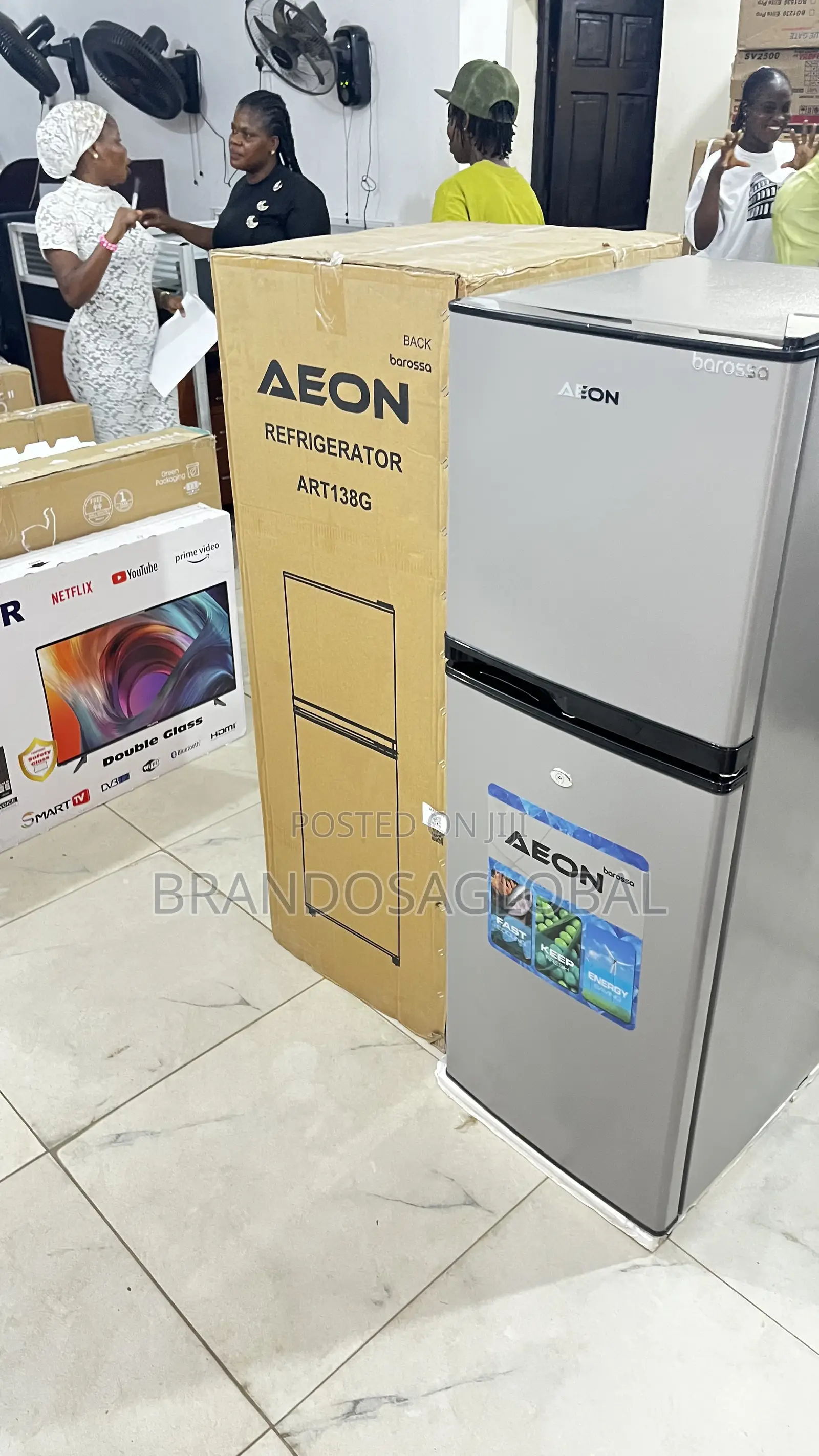 Aeon 138l Premium Double Door Fridge Art-138g