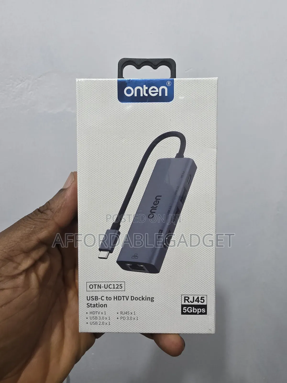 Onten Usb C to HDTV Docking Station Rj45 5gbps