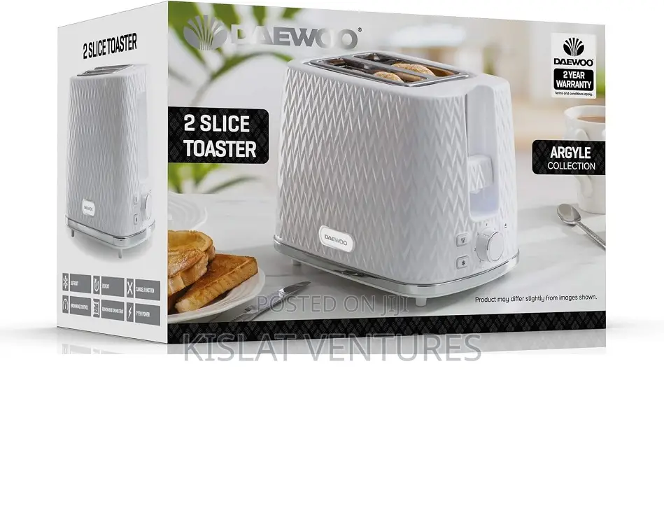 Dawoo Argyle Collection 2 Slice Toaster