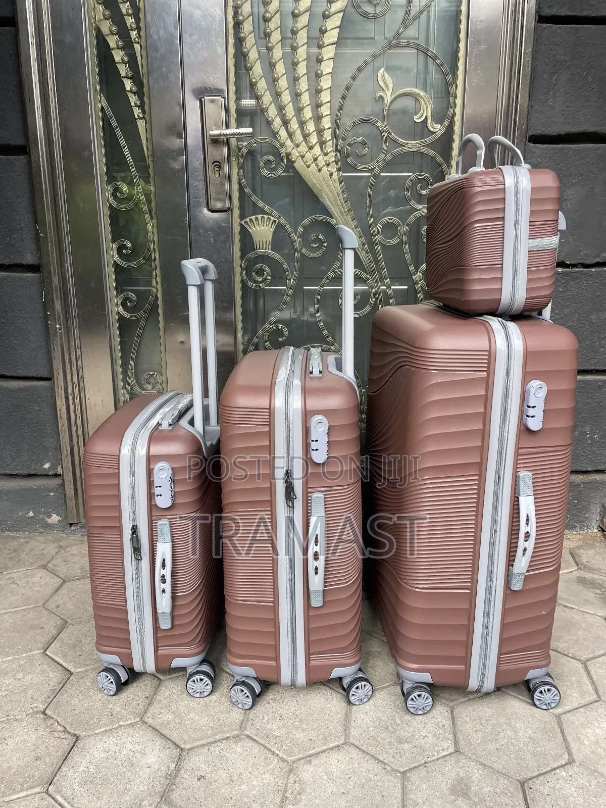 Teng Fei 4 Set Luggage With Kit Bag (Brown)