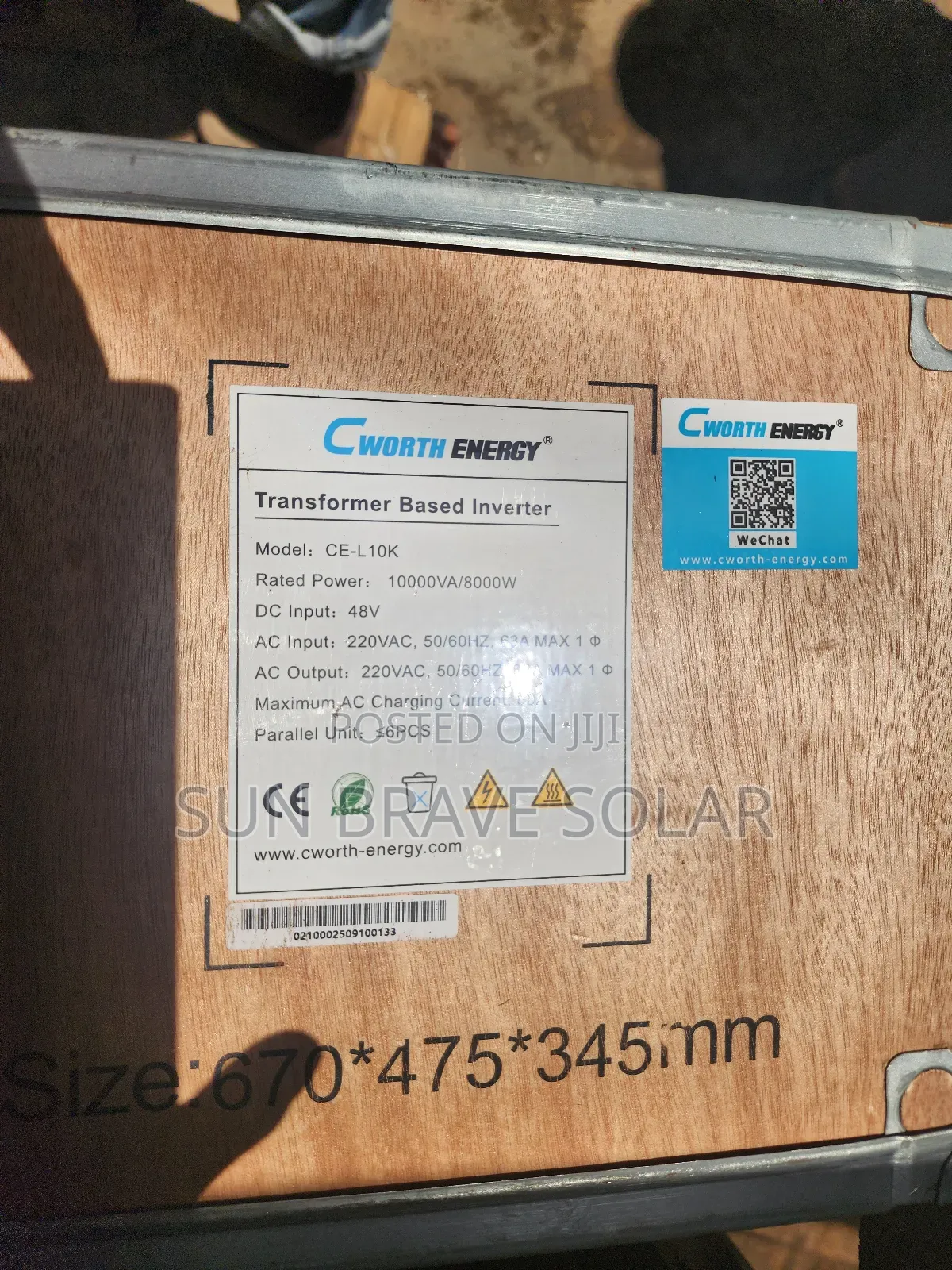 10kva 48 Cworth Hybrid Inverter Available Now