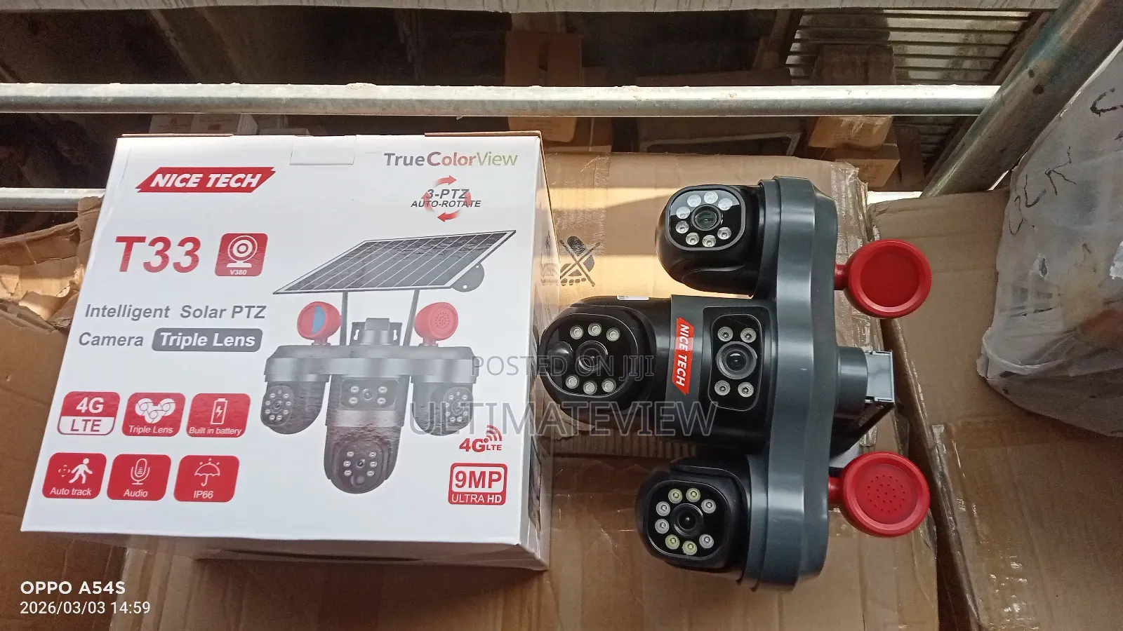 Real Triple Lens CCTV Camera App Rotate 9mp