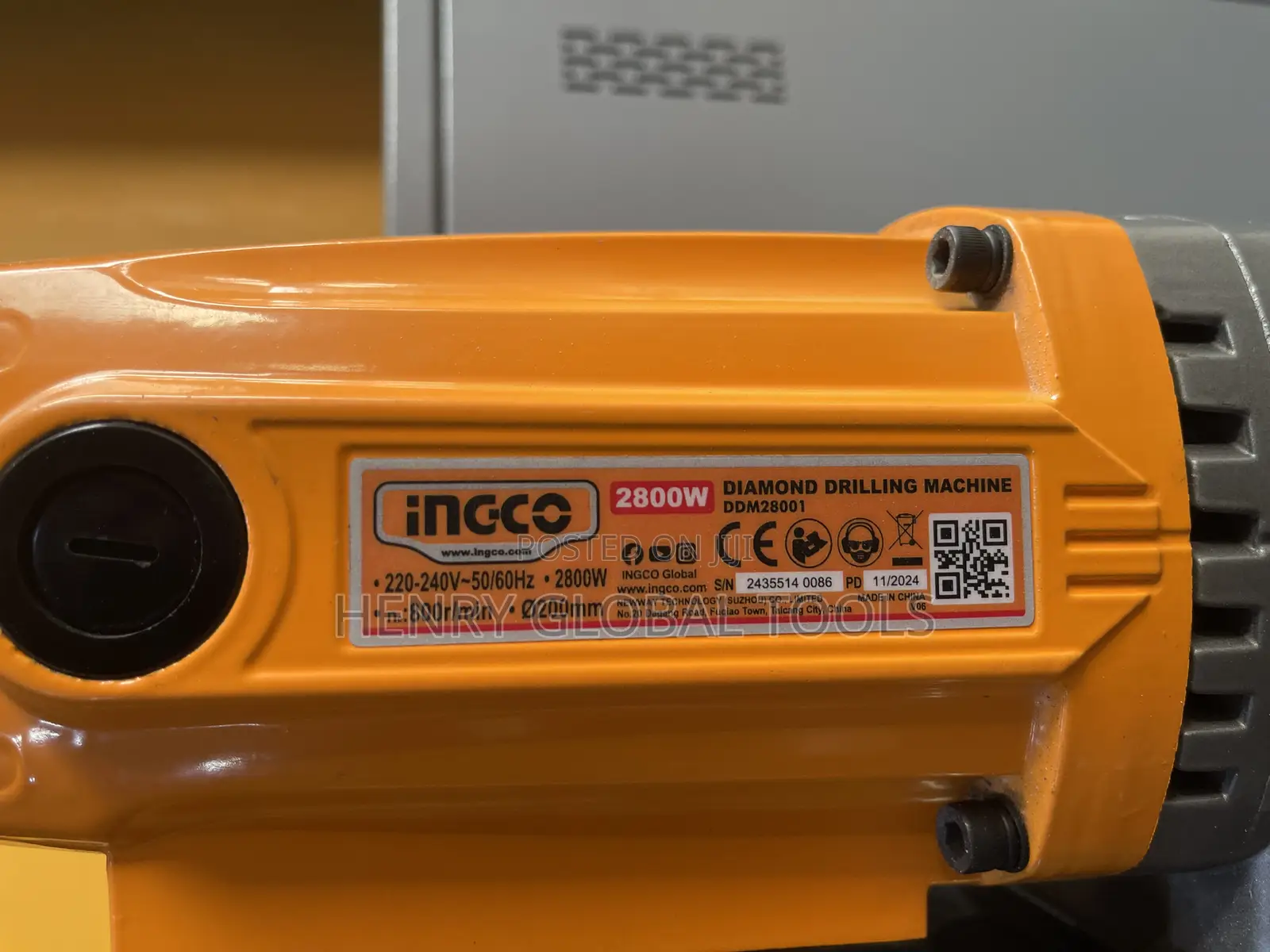 2800w 200mm Ingco Electric Cored Drilling Machine