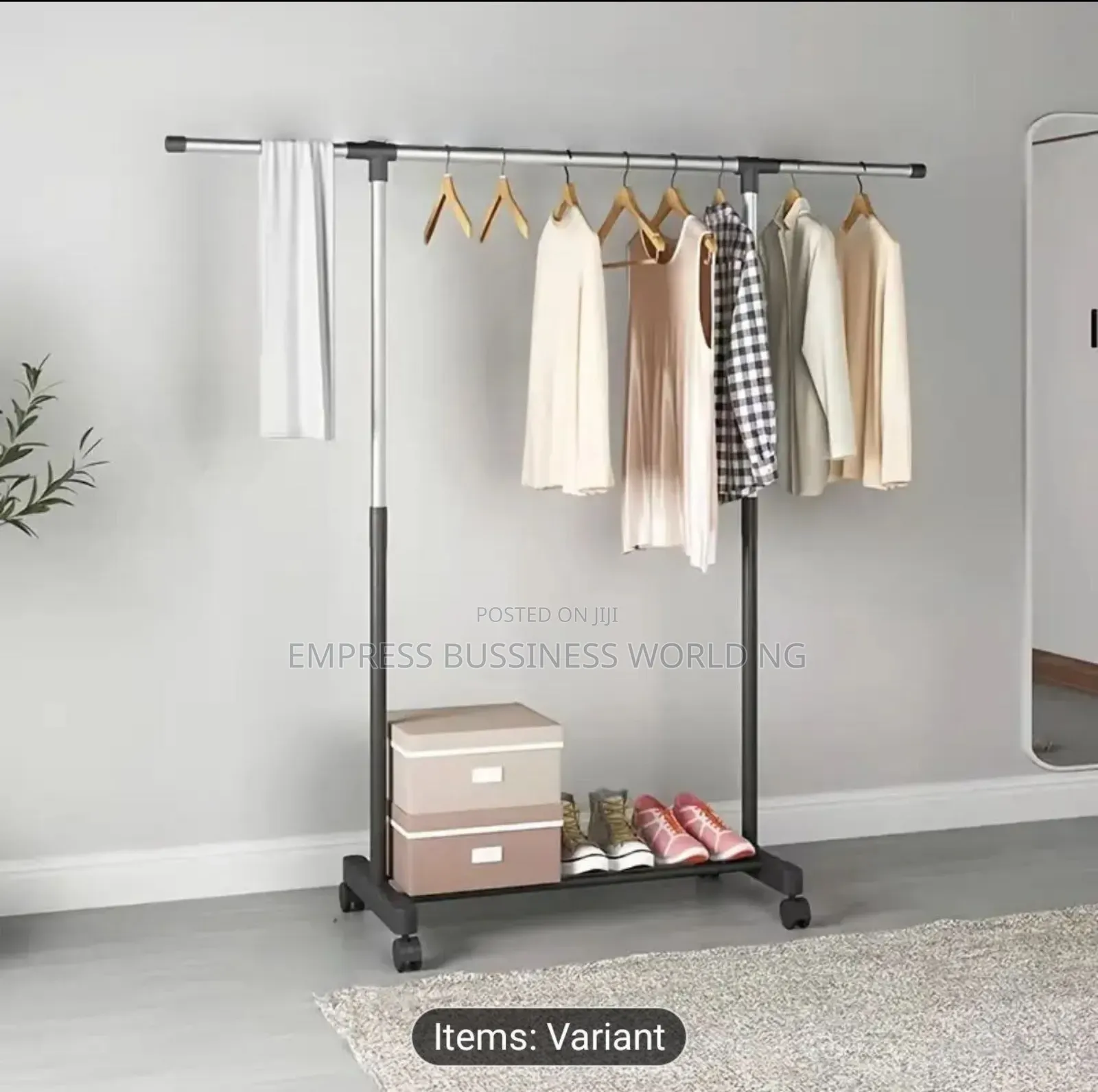 Single Pole Cloth Display Hanger