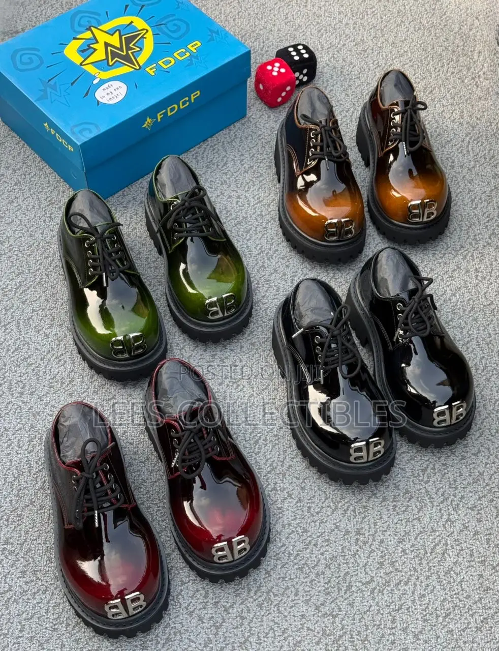 Balenciaga X Fdcp Quality Leather Derby Boots