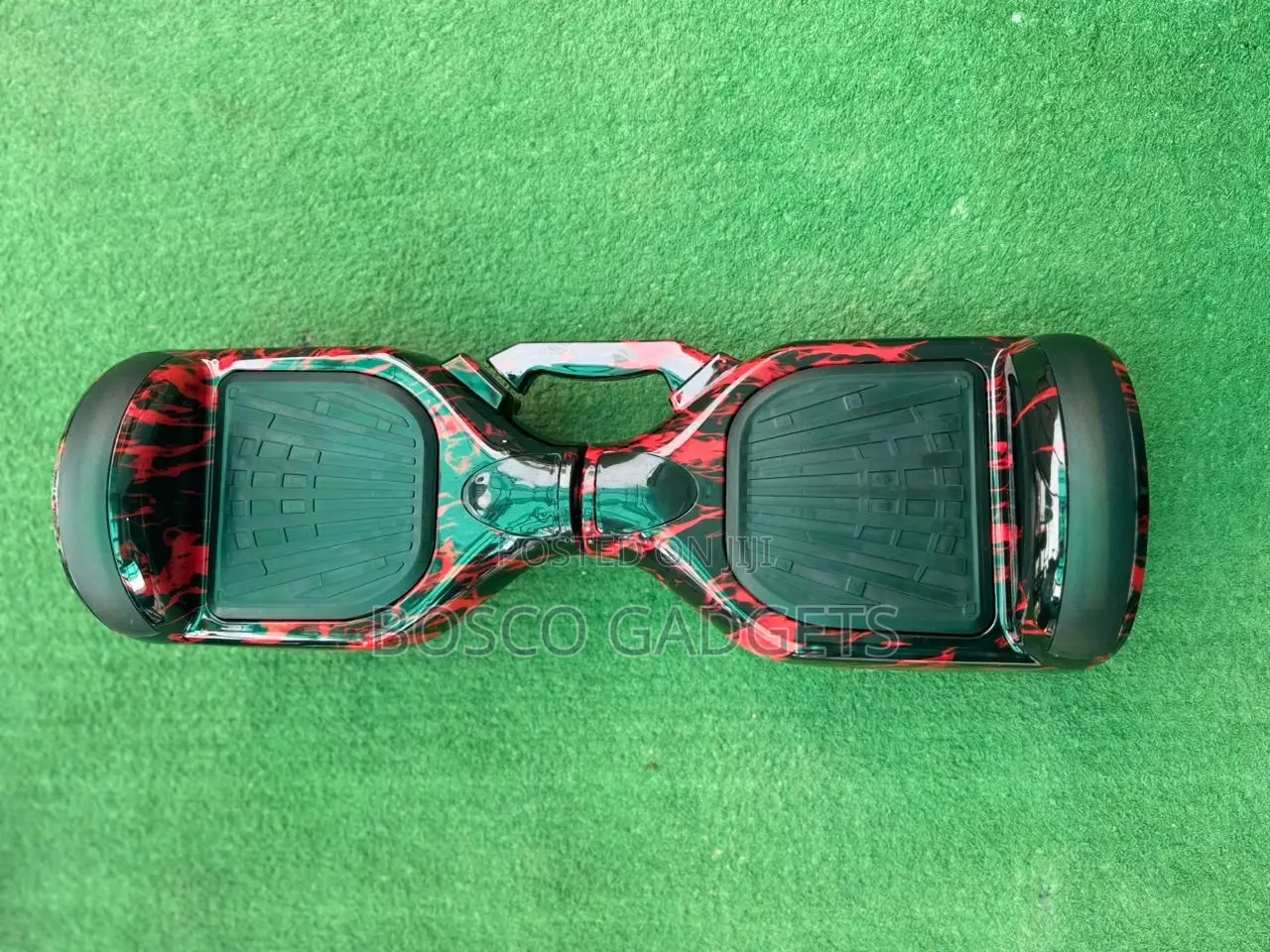 Spotted Red Hoverboard With Bluetooth, Led Lights, 6.5-Inch Tires