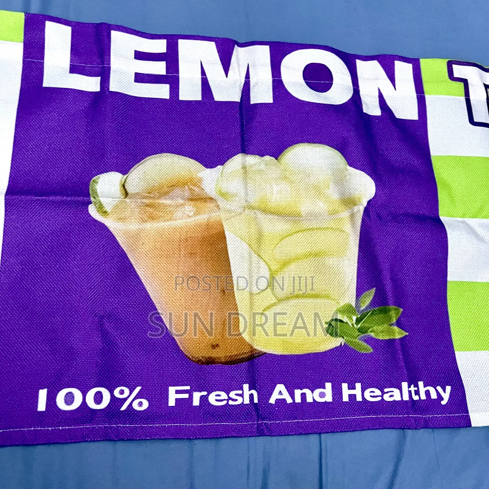 Lemon Tea Banner Juice Poster Lemon Tea Advertising Cloth
