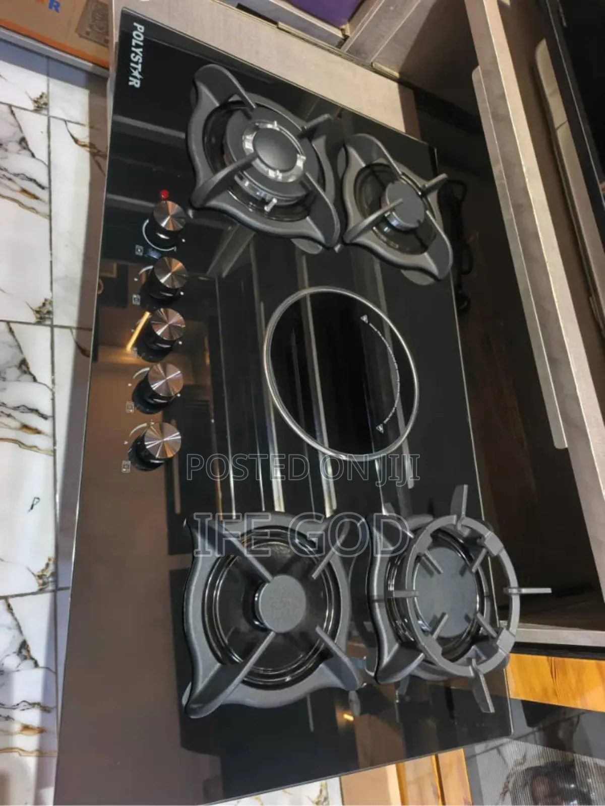 Original Polystar Inbuilt Luxury Premium 5 Burners Gas & Ele Cooker