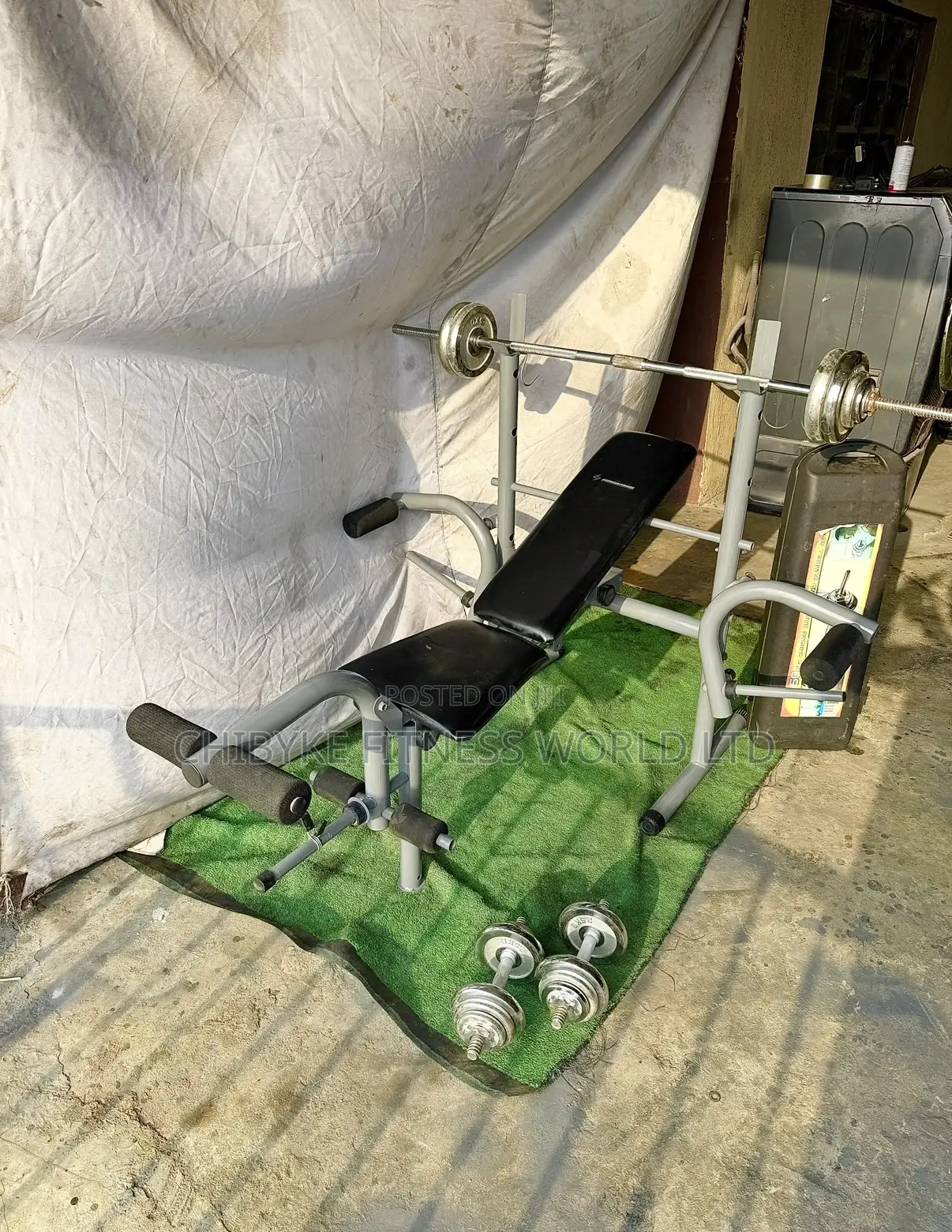 Weight Bench With New 50kg Weight