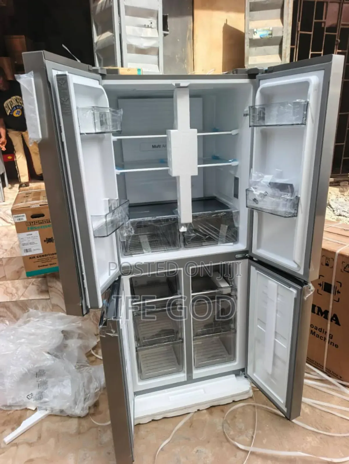 Original Hisense French Door Inverter Fridge & Bottom Freezer 400l