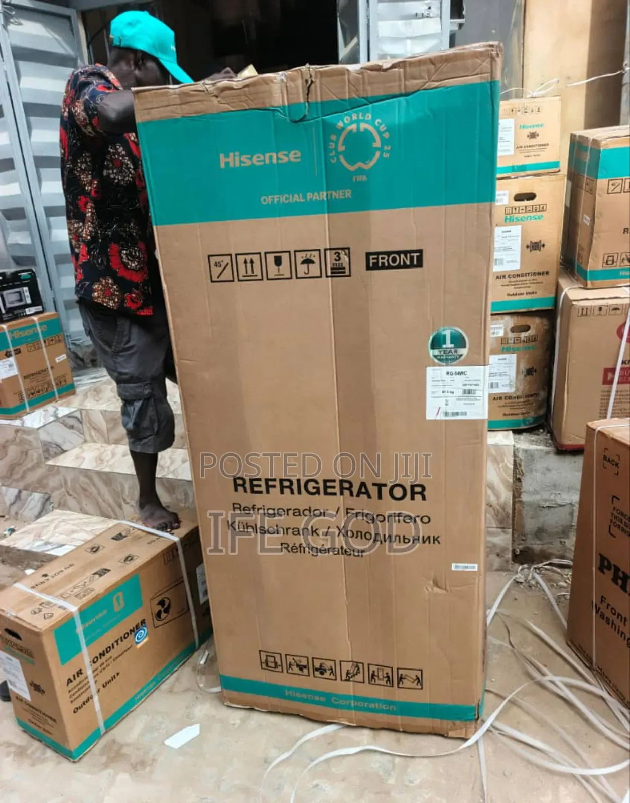 Original Hisense French Door Inverter Fridge & Bottom Freezer 400l
