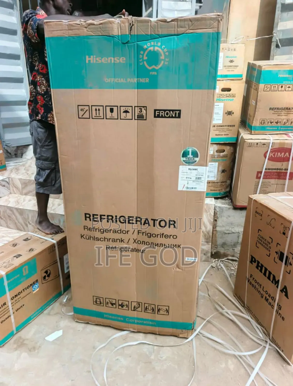Original Hisense 400l Inverter French Door Fridge & Bottom Freezer