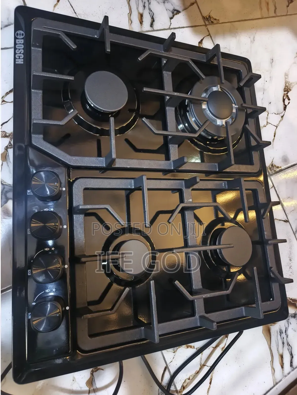 Original Quality Bosch Built-in 4 Burners Black Stainless Gas Cooker