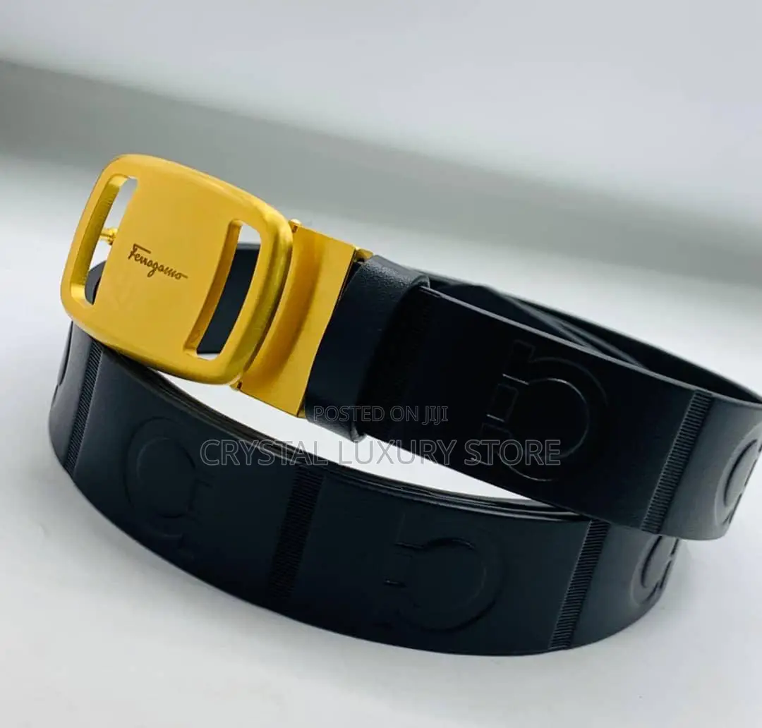 Ferragamo Quality Luxury Men Genuine Leather Belt