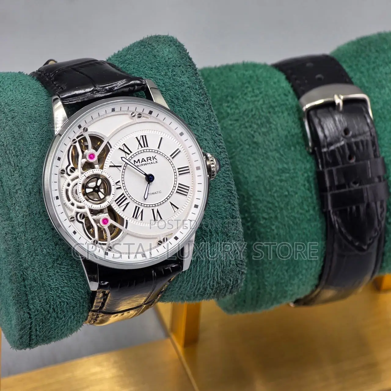 Mark Fairwhale Quality Luxury Men Genuine Leather Wristwatch