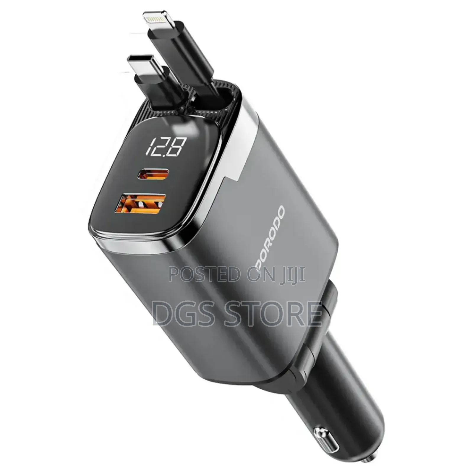 Porodo 111w Car Charger Lightning Usb C Pd 45w Qc 36w