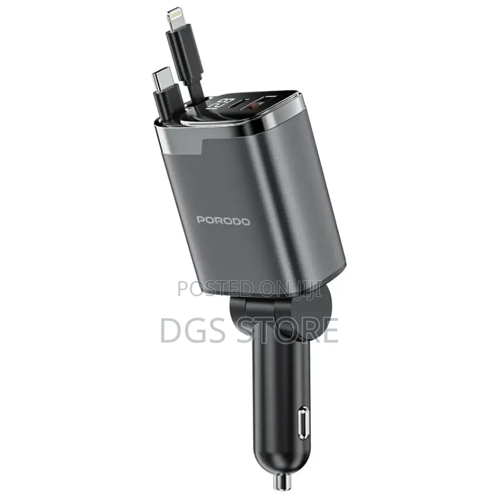 Porodo 111w Car Charger Lightning Usb C Pd 45w Qc 36w