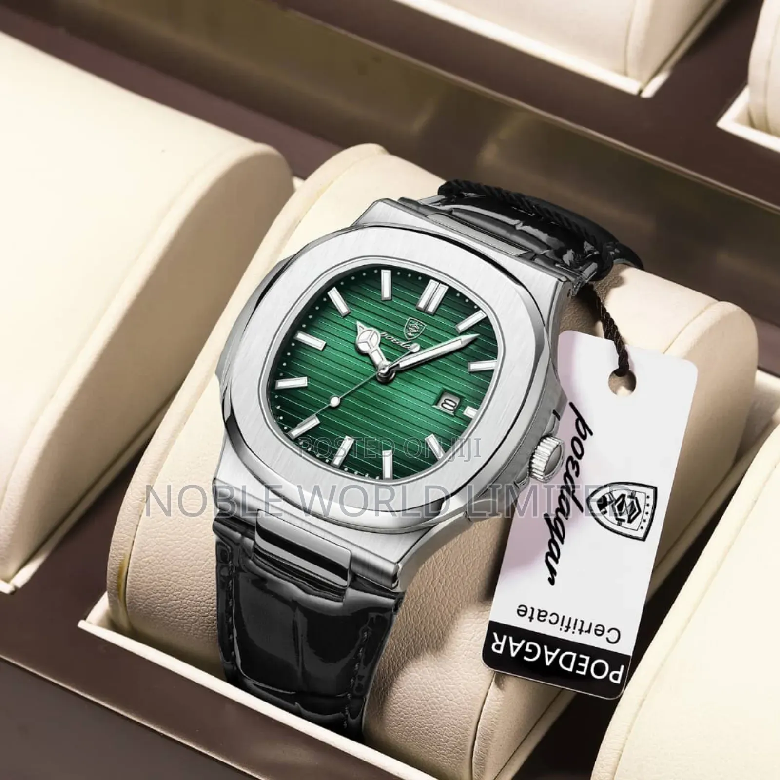 Poedagar Leather Watch Ogu 6r