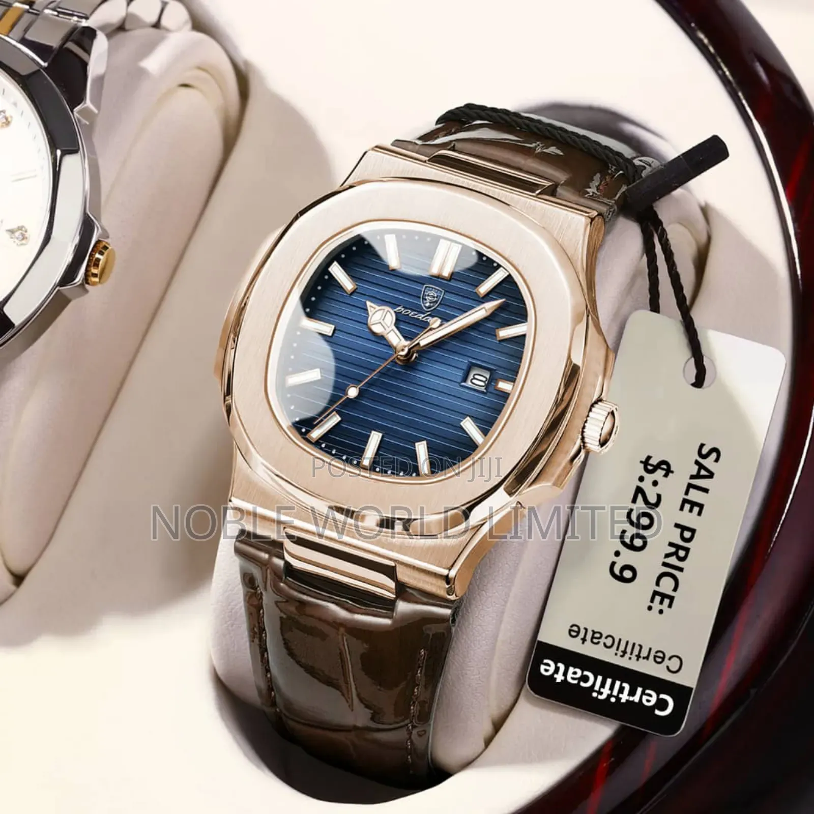 Poedagar Leather Watch Ogu 6r